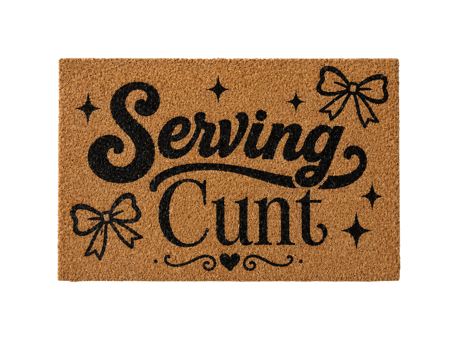 Serving Cunt Doormat Bold Humor Welcome Mat, Coir Door Mat, Sarcastic Entry Rug, Trendy Home Decor Gift