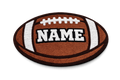 Personalized Football Tufted Rug – Custom Name Football Rug – Handmade Sports Rug – Kids Room, Nursery & Game Room Decor