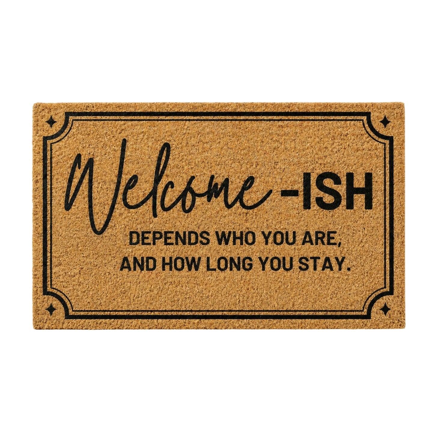 Funny Welcome Ish Doormat Sarcastic Welcome Mat, Coir Door Mat, Novelty Entryway Rug, Housewarming Gift, Humorous Home Decor