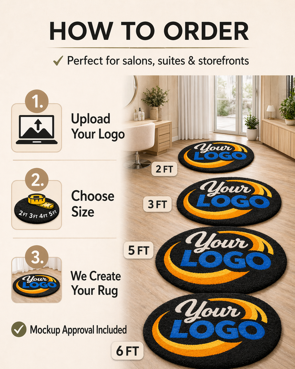 Custom Design Tufted Rug – Personalized Handmade Rug, Custom, Logo or Image Rug, Aesthetic Room Decor, Unique Gift Idea
 upload image (Copy)