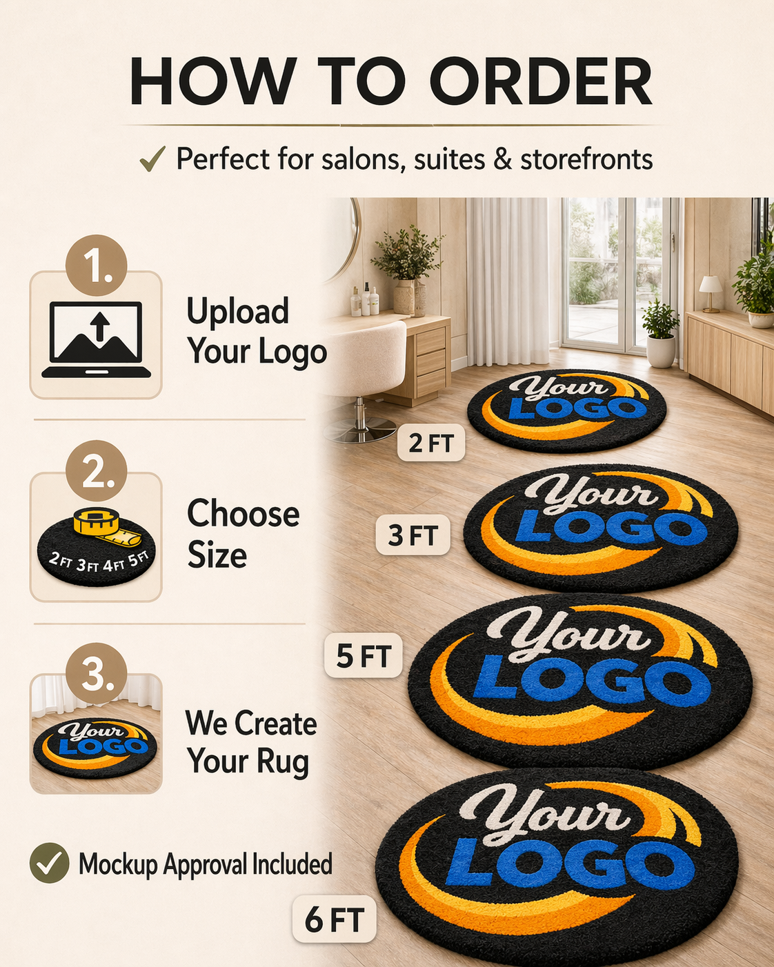Custom Design Tufted Rug – Personalized Handmade Rug, Custom, Logo or Image Rug, Aesthetic Room Decor, Unique Gift Idea
 upload image (Copy)