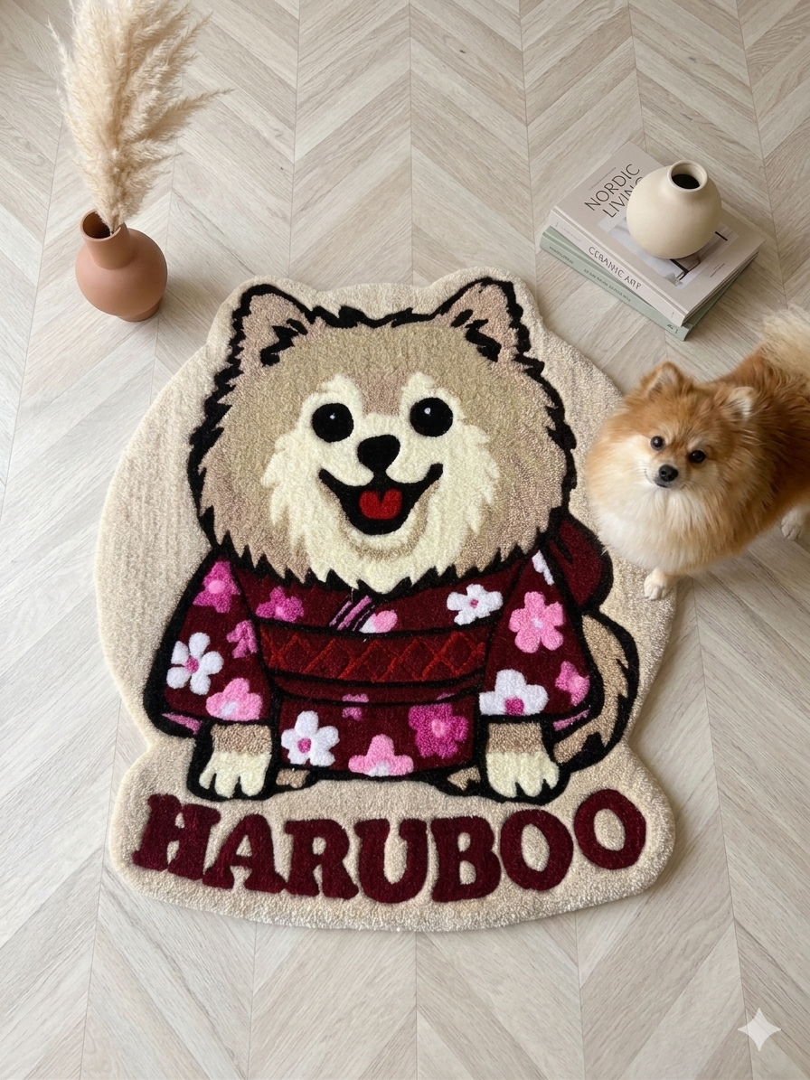 Custom Design Tufted Rug – Personalized Handmade Rug, Custom, Logo or Image Rug, Aesthetic Room Decor, Unique Gift Idea
 upload image