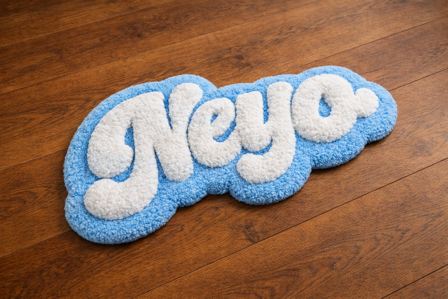 Personalized 3D Puff Name Rug