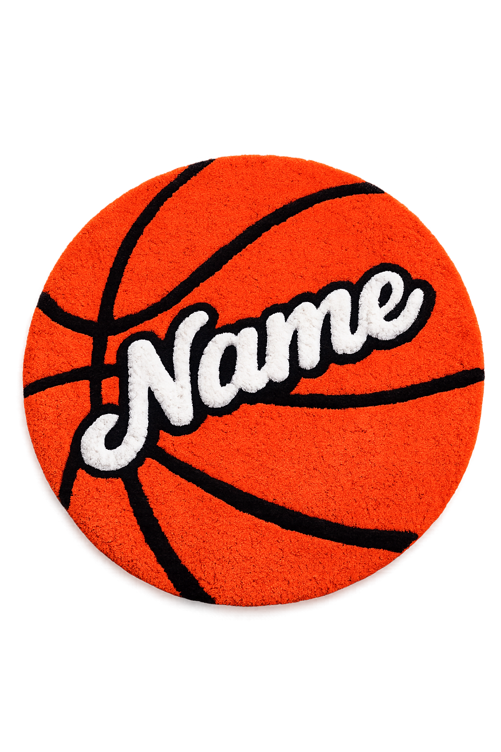 Personalized Basketball Rug with Name – Handmade Tufted Basketball Rug for Kids & Sports Lovers