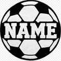 Personalized Soccer Ball Tufted Rug – Custom Name Soccer Rug | Handmade Sports Room Decor | Kids Soccer Bedroom Rug | Custom Soccer Gift USA