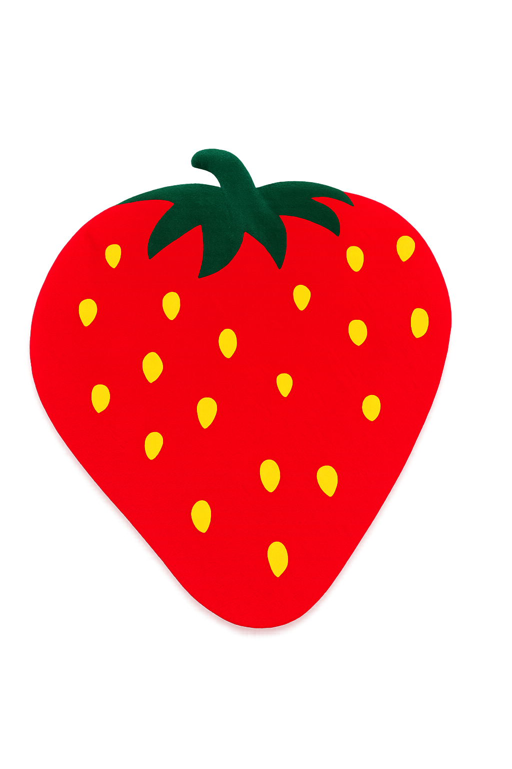 Strawberry Tufted Rug – Handmade Strawberry Shaped Rug | Cute Aesthetic Room Decor | Soft Kids Room Rug | Cottagecore Strawberry Carpet