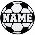 Personalized Soccer Ball Tufted Rug – Custom Name Soccer Rug | Handmade Sports Room Decor | Kids Soccer Bedroom Rug | Custom Soccer Gift USA